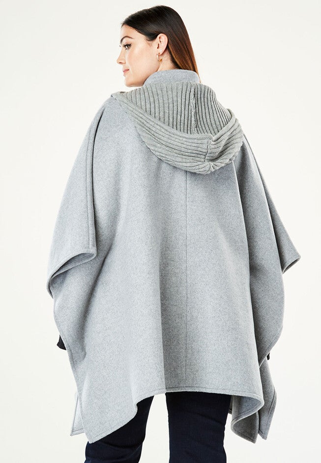 Wool Cape Coat, , on-hover image number 1