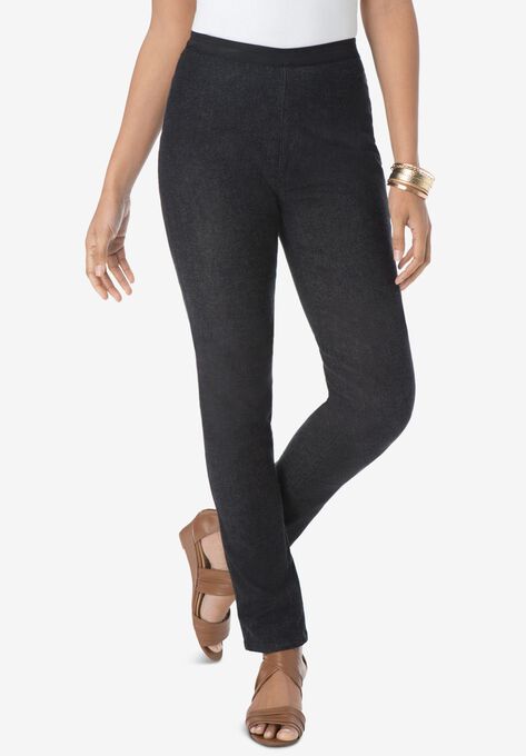 Straight Leg Stretch Denim Jeggings | Woman Within