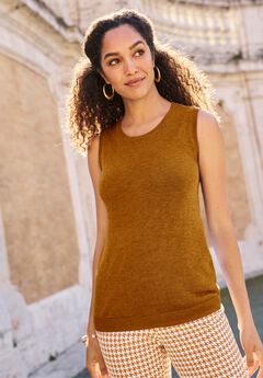 Sleeveless Cashmere Shell