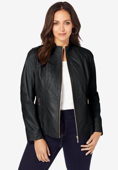 Plus Size Faux Leather Jackets