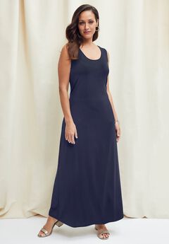 Stretch Knit Tank Maxi Dress