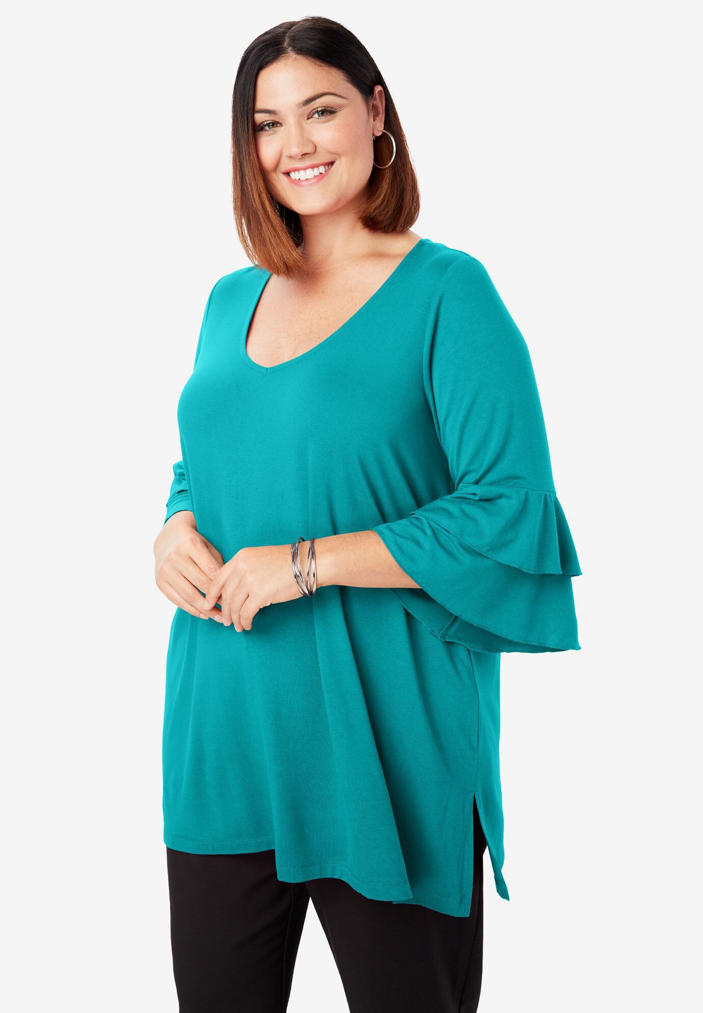 Bell Sleeve Tunic | Woman Within