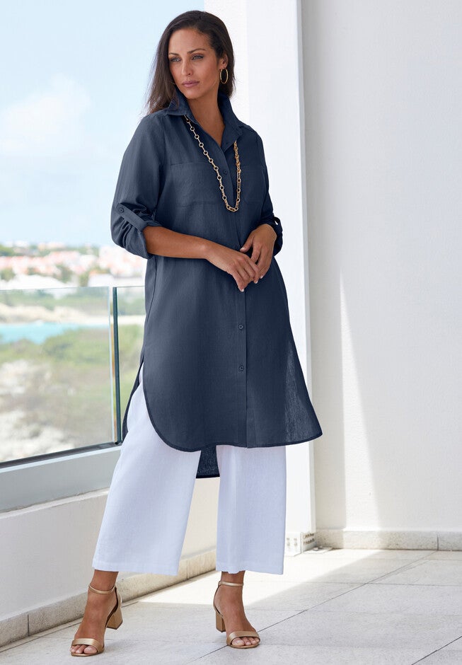 Linen Mega Tunic, , alternate image number 4