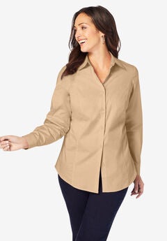 Wrinkle-Free Stretch Poplin Shirt