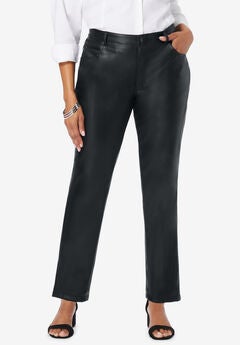 Faux Leather Trouser