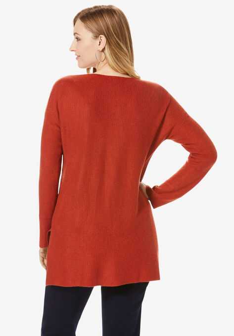 V-Neck Pullover Sweater, , on-hover image number null
