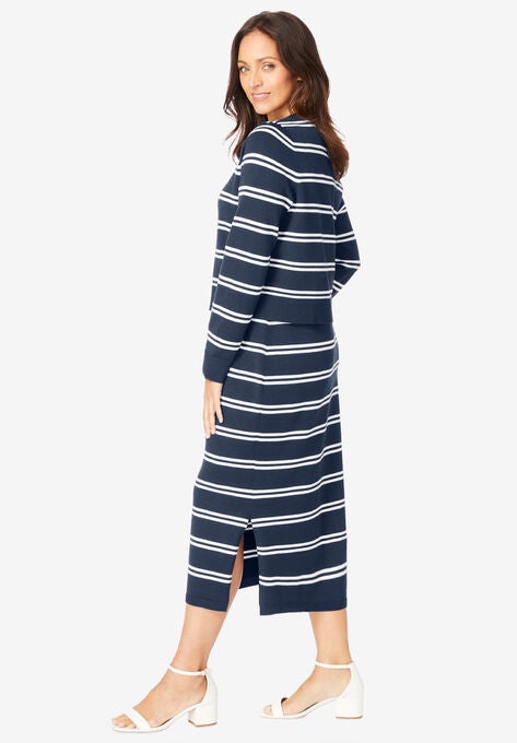 Two Piece Sweater Dress Set, , alternate image number null