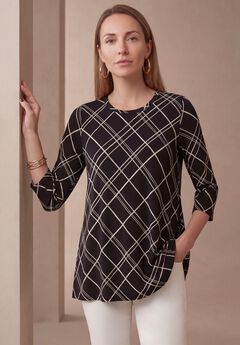 Stretch Knit Swing Tunic