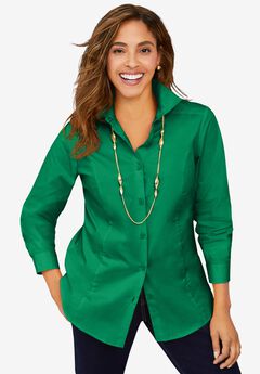 Wrinkle-Free Stretch Poplin Shirt