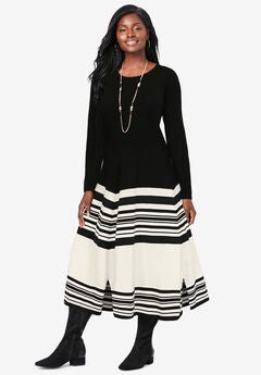 Plus Size Long Sleeve Dresses