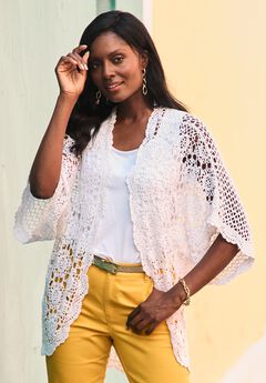 Plus Size Crochet Beachwear