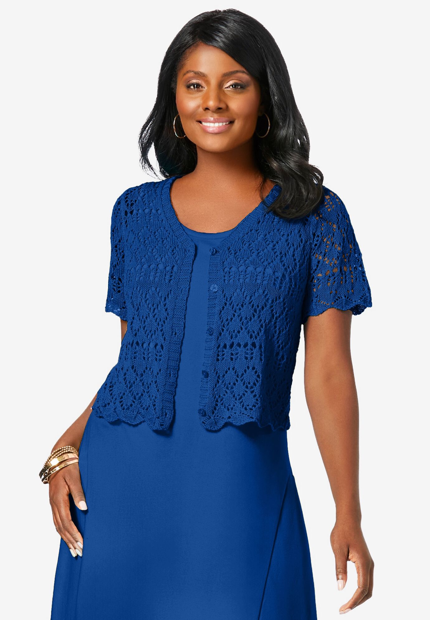 Woman within shrugs top