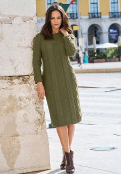 Cable Sweater Dress