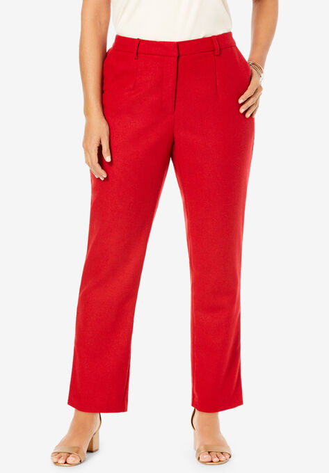 Wool-Blend Trousers, CLASSIC RED, hi-res image number null