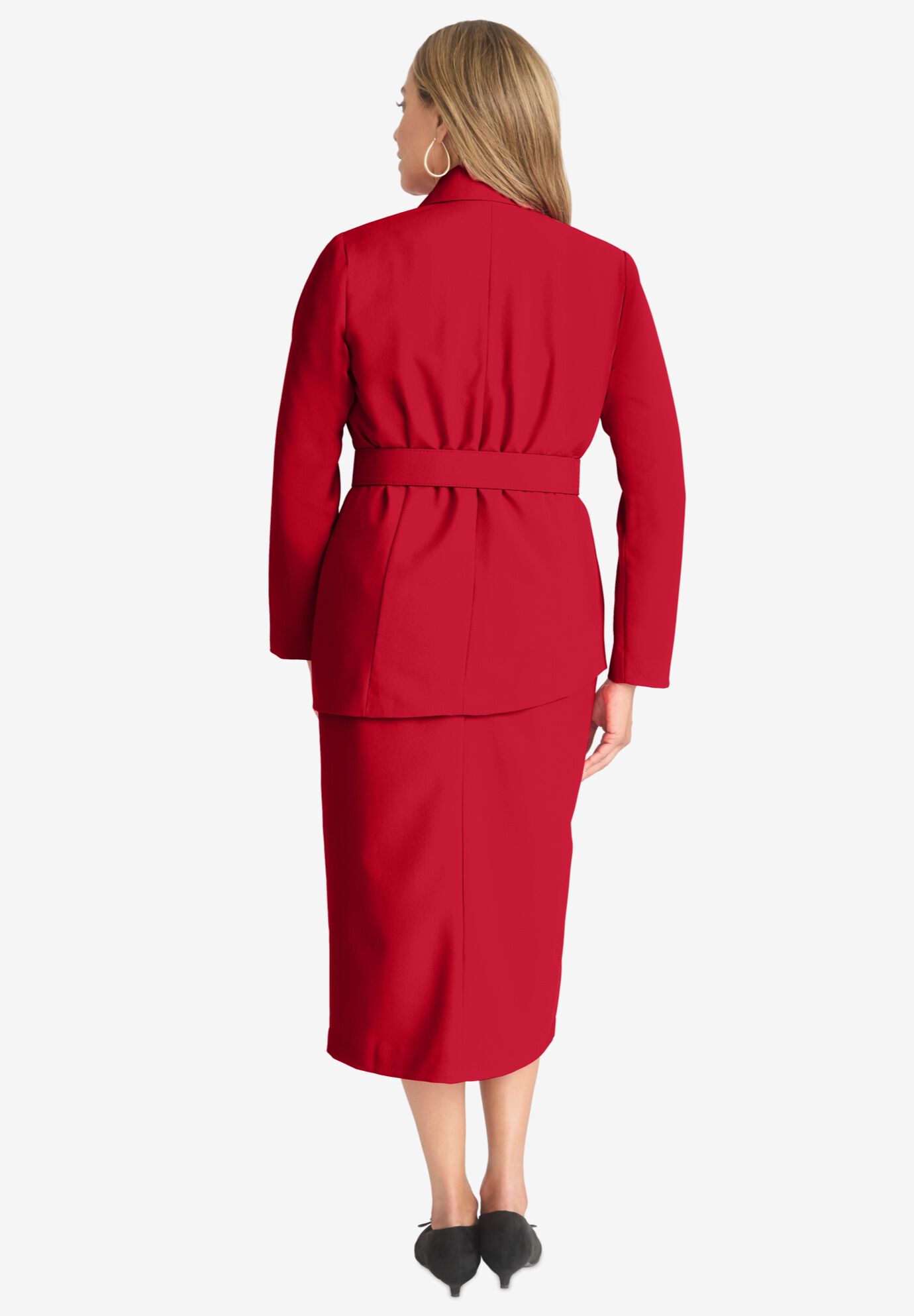 Bowknot vest and lotus leaf skirt suit main image 1