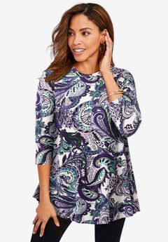 Stretch Knit Swing Tunic