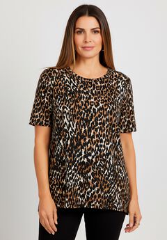 Fine Gauge Crewneck Knit Shell