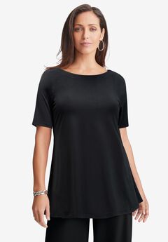 Plus Size Boatneck Tops