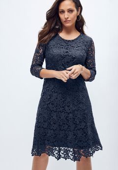 Lace Fit & Flare Dress
