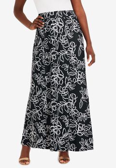 Stretch Knit Maxi Skirt