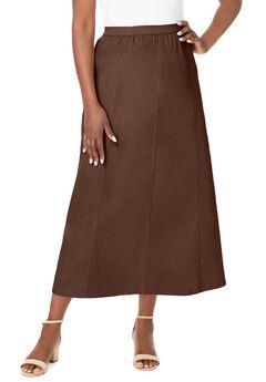 Stretch Denim Jegging Skirt