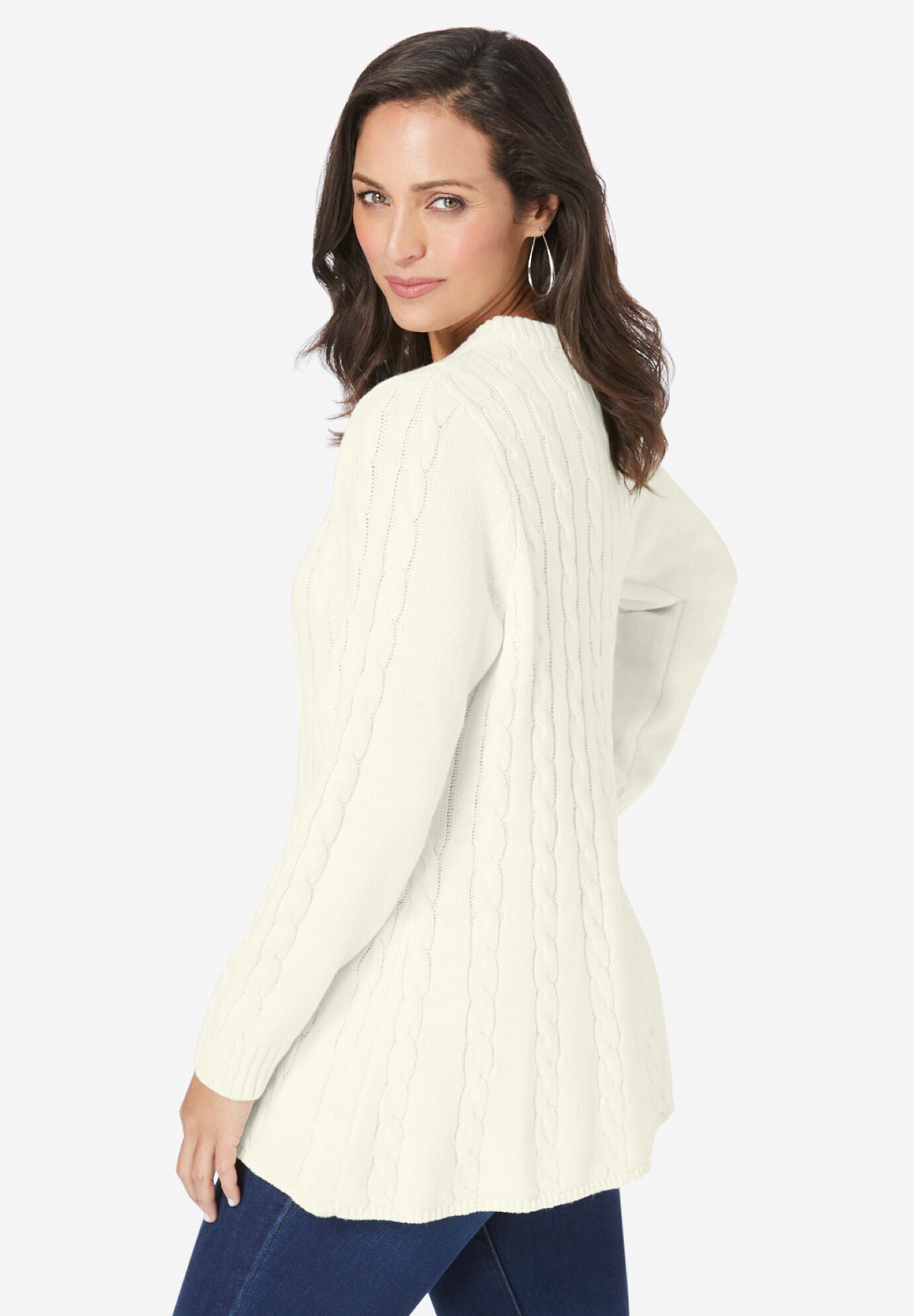 Cable Peplum, , on-hover image number 1