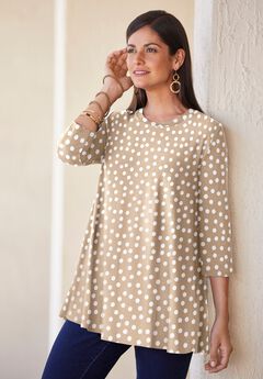 Stretch Knit Swing Tunic