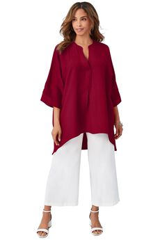 Hi-Low Linen Tunic