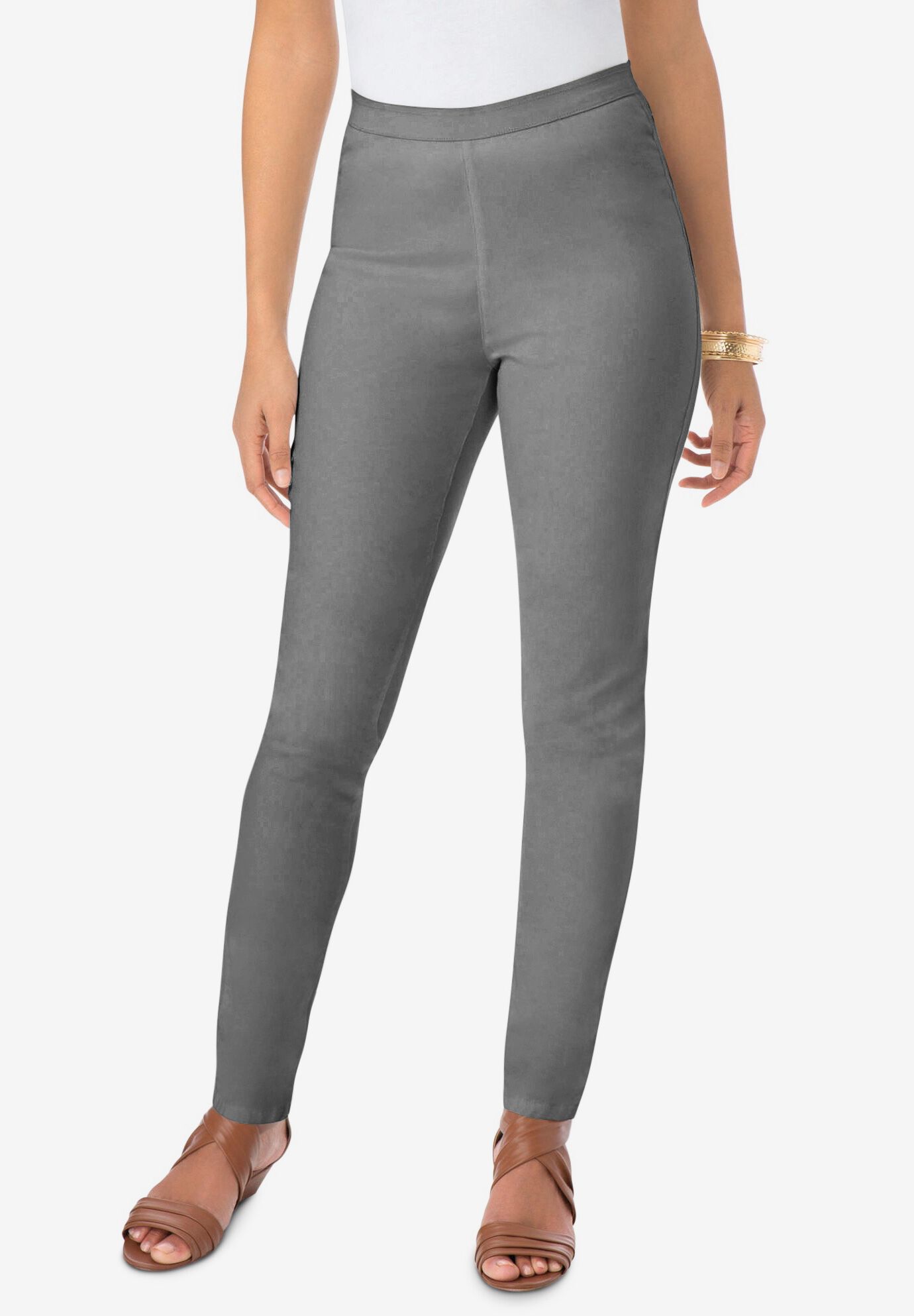 Woman within jeggings top