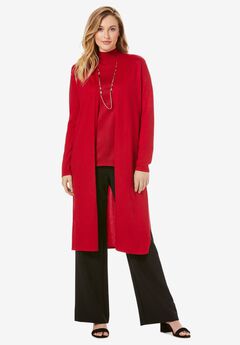 Cotton Cashmere Duster Sweater