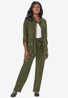 2-Piece Stretch Knit Cargo Set