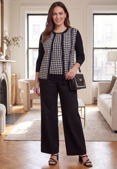 Fine Gauge Button-Front Cardigan