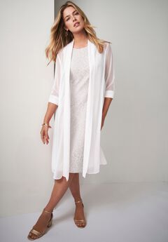 2-Piece Lace Jacket Dress