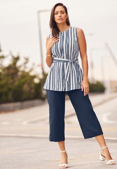 2-Piece Linen Capri Set