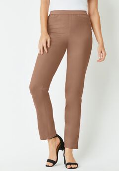 Plus Size Knit Straight Leg Pants