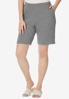Plus Size Grey Shorts