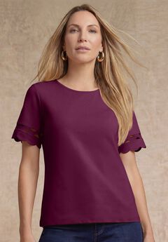 Scallop Trim Tee