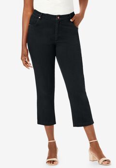 Classic Cotton Denim Capri