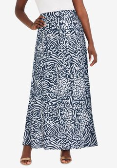 Stretch Knit Maxi Skirt