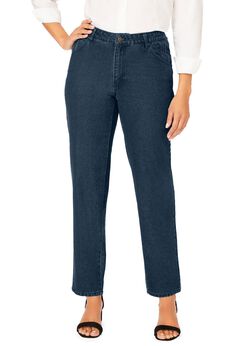 Classic Cotton Denim Straight-Leg Jean