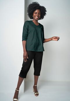 Stretch Cotton V-Neck Tee