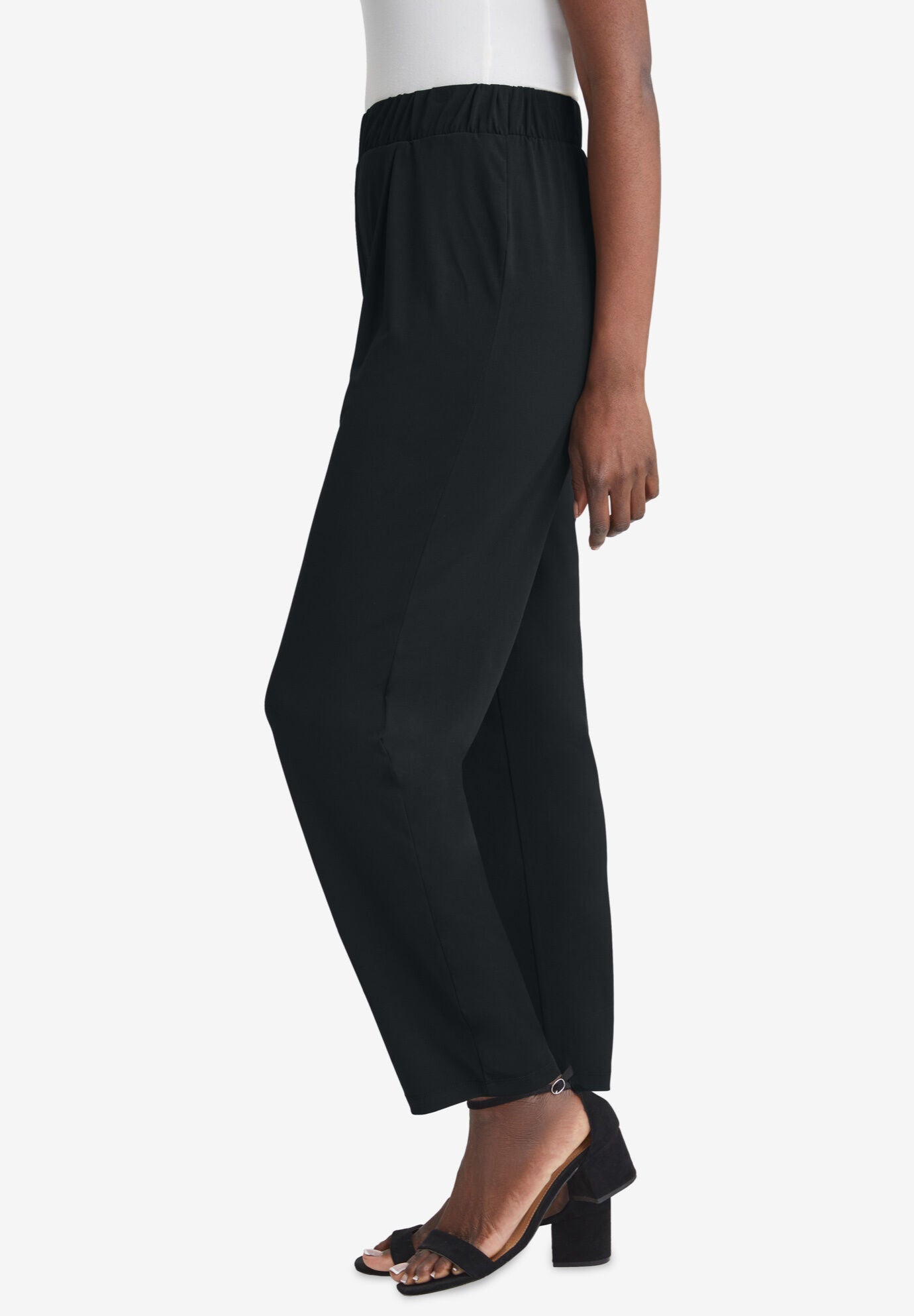 Stretch Knit Straight Leg Pant, , alternate image number 2