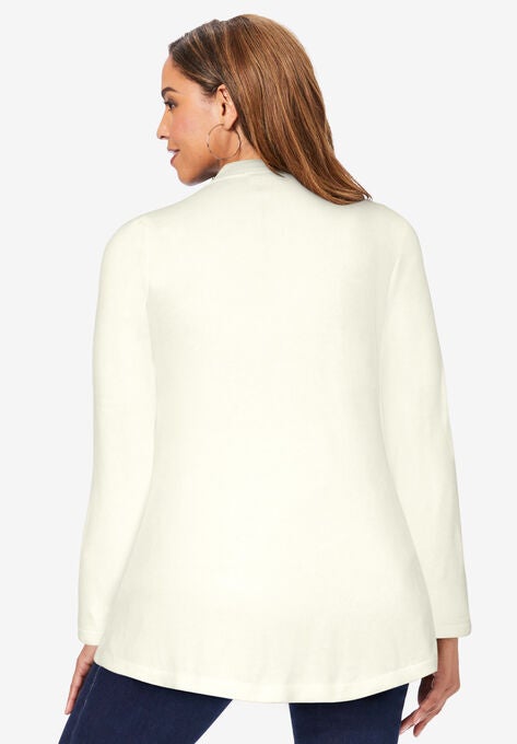 Gold Button Mockneck Sweater, , on-hover image number null