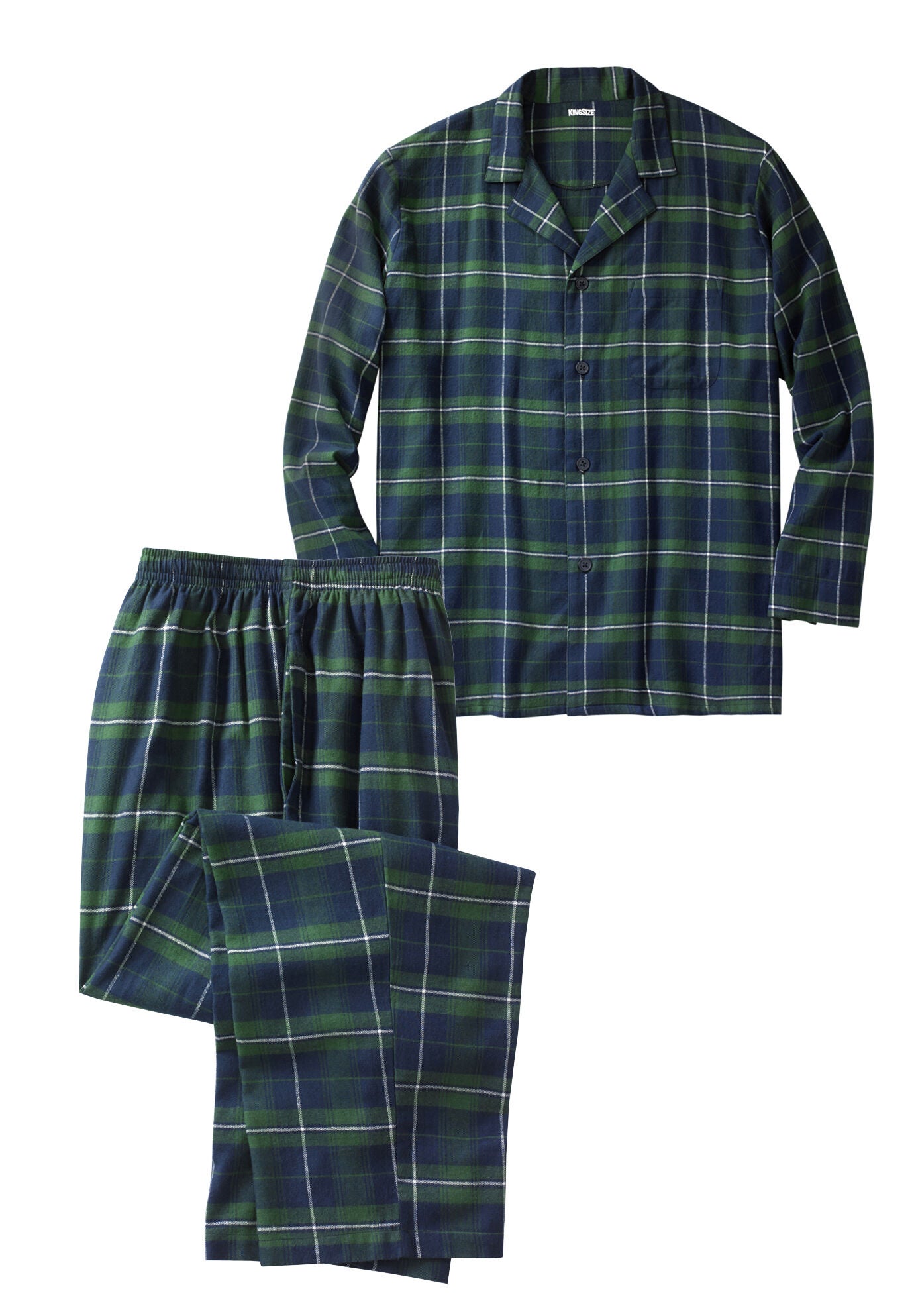 Woman within 2025 flannel pajamas