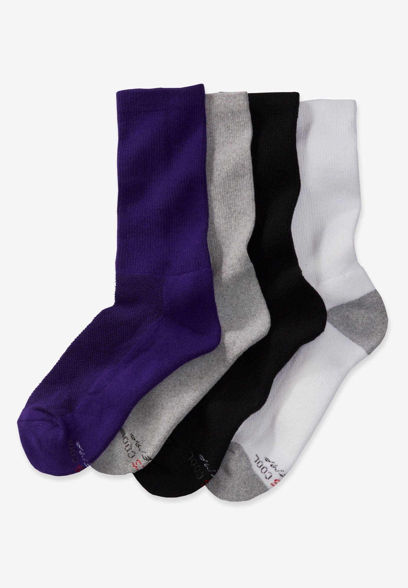 Hanes&reg; 4-Pack Crew Socks, MULTI, hi-res image number 0