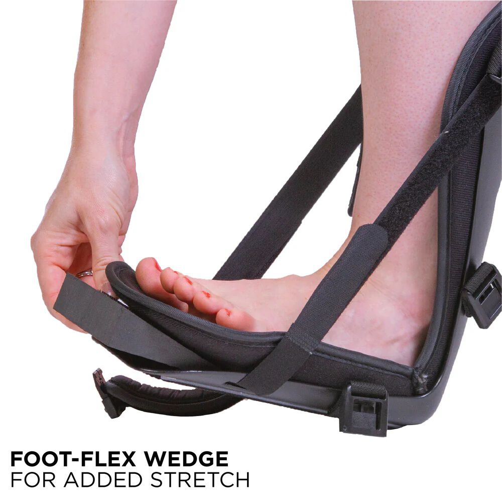 Plantar Fasciitis Night Splint Boot, BLACK, alternate image number 4