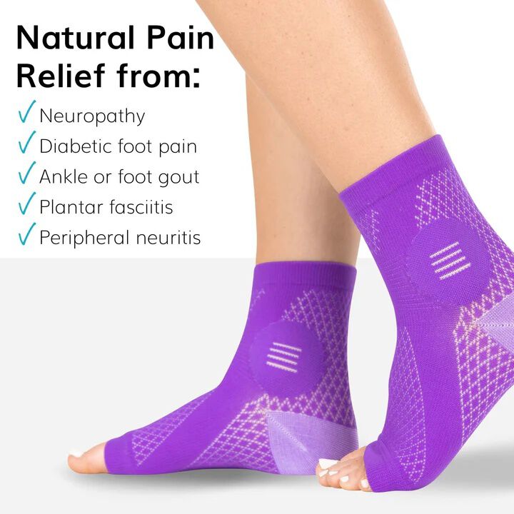 Neuropathy Socks, BLACK, alternate image number 5