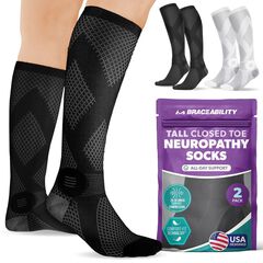 Closed Tall Knee High Compression Socks