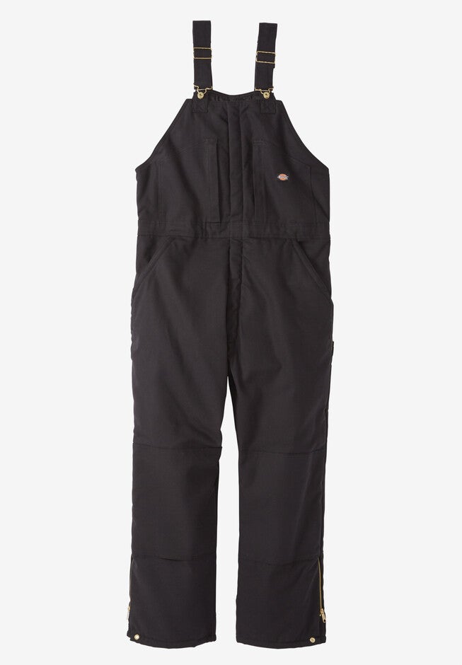 Dickies® Rigid Insulated Duck Bib Overall, BLACK, hi-res image number null