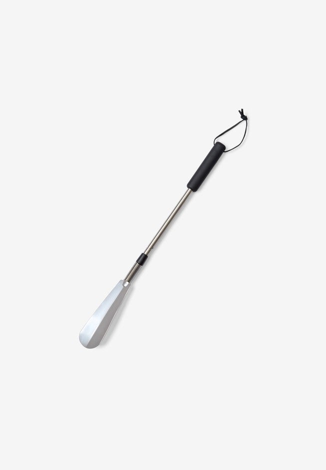 Extendable Metal Shoe Horn, SILVER, hi-res image number 0